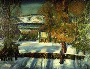 George Wesley Bellows Strabe im Winter Germany oil painting artist